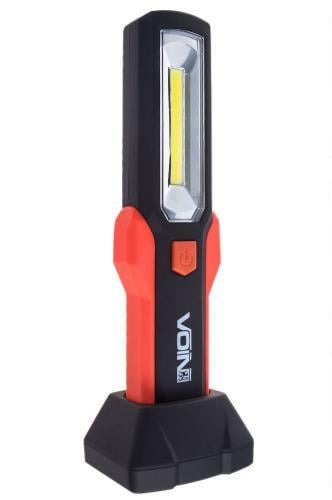 Переносная лампа Voin VL-191 12V/220V/3W-COB+2 LED-НР/АКБ/USB+microUSB/магнит/база (VL-191)