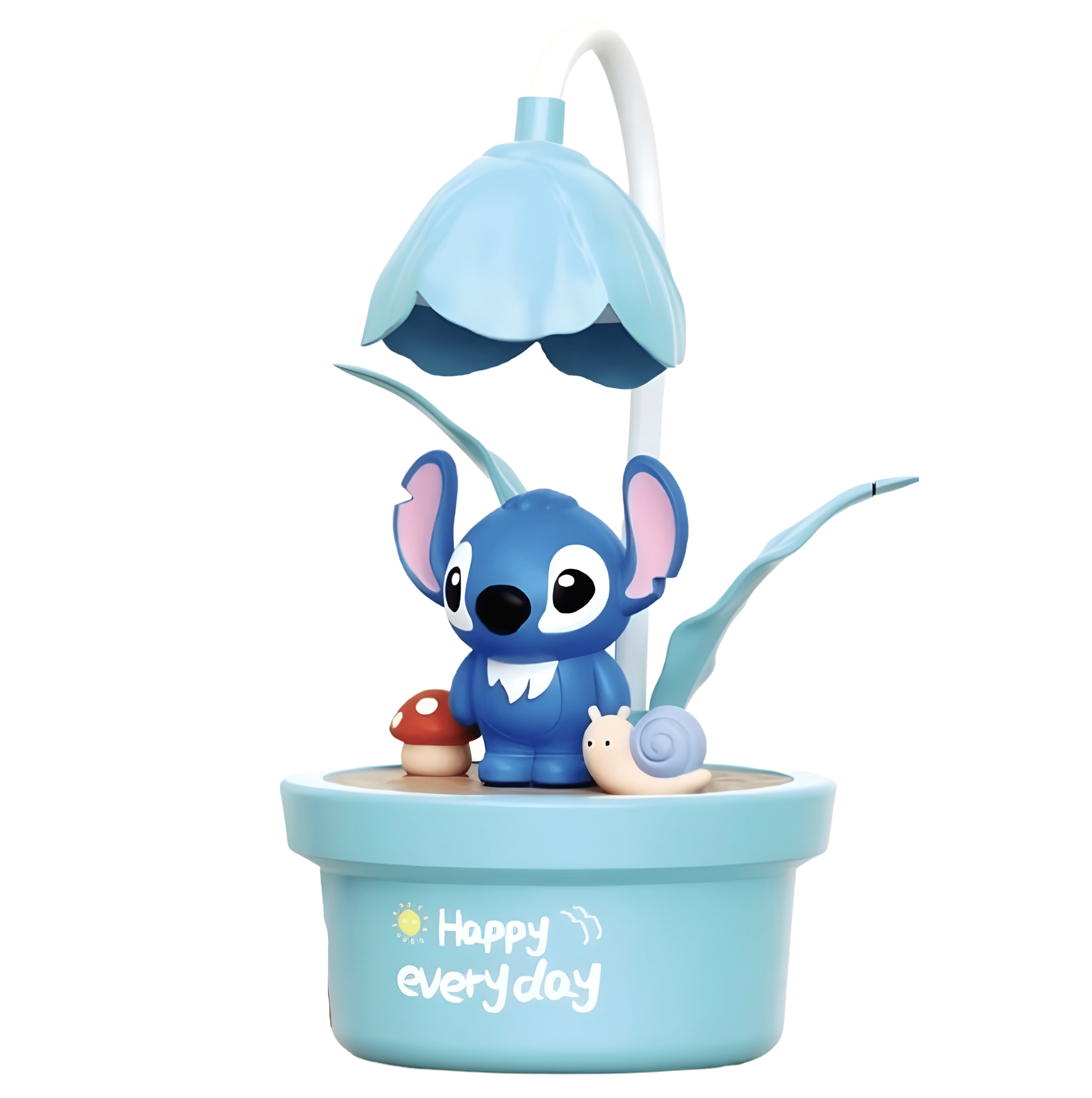 Настольная лампа Стич цветочный горшок Голубой (351B) - фото 4 Настольная лампа Стич цветочный горшок Голубой (351B) - фото 4