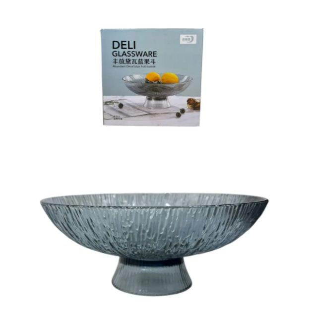 Салатник-фруктовница на ножках Helios EX6001-10B/L1N Брикс Топ Блу 256 мм