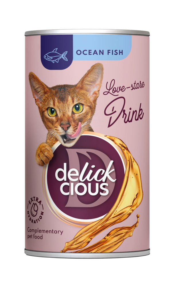 Напій-бульйон для котів DELICKCIOUS з океанічною рибою 140 мл
