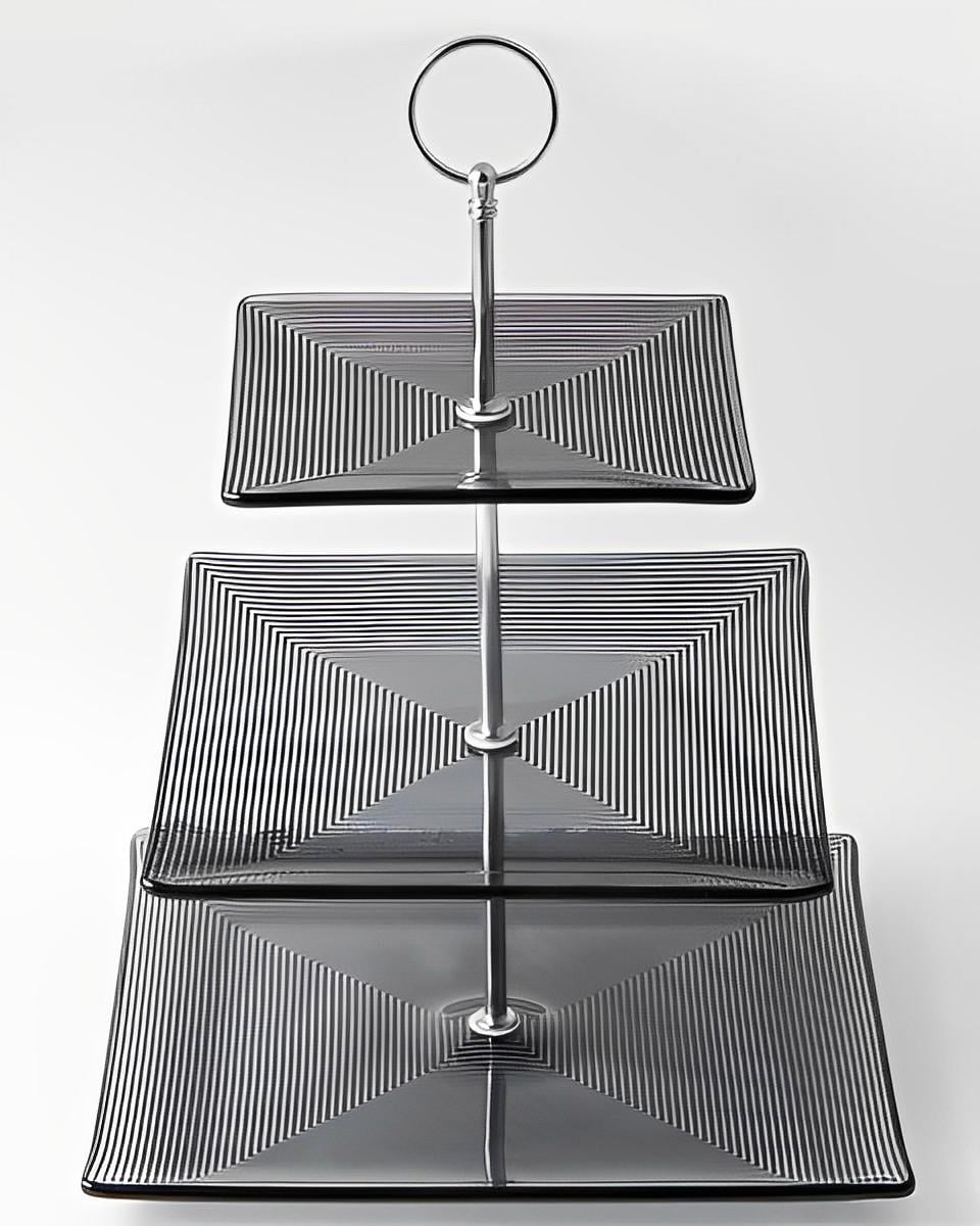 Блюдо трехъярусное VIVA NICE BLACK