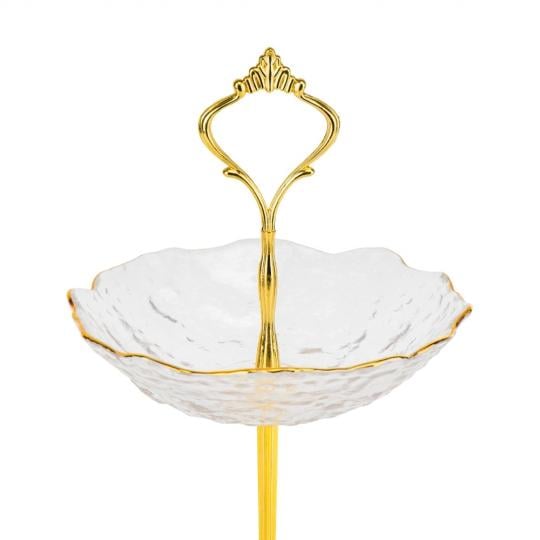 Блюдо 3-х ярусное Elisey Горный хрусталь стеклянное 35 см Прозрачный (135-81- 9219-033) - фото 3 Блюдо 3-х ярусное Elisey Горный хрусталь стеклянное 35 см Прозрачный (135-81- 9219-033) - фото 3