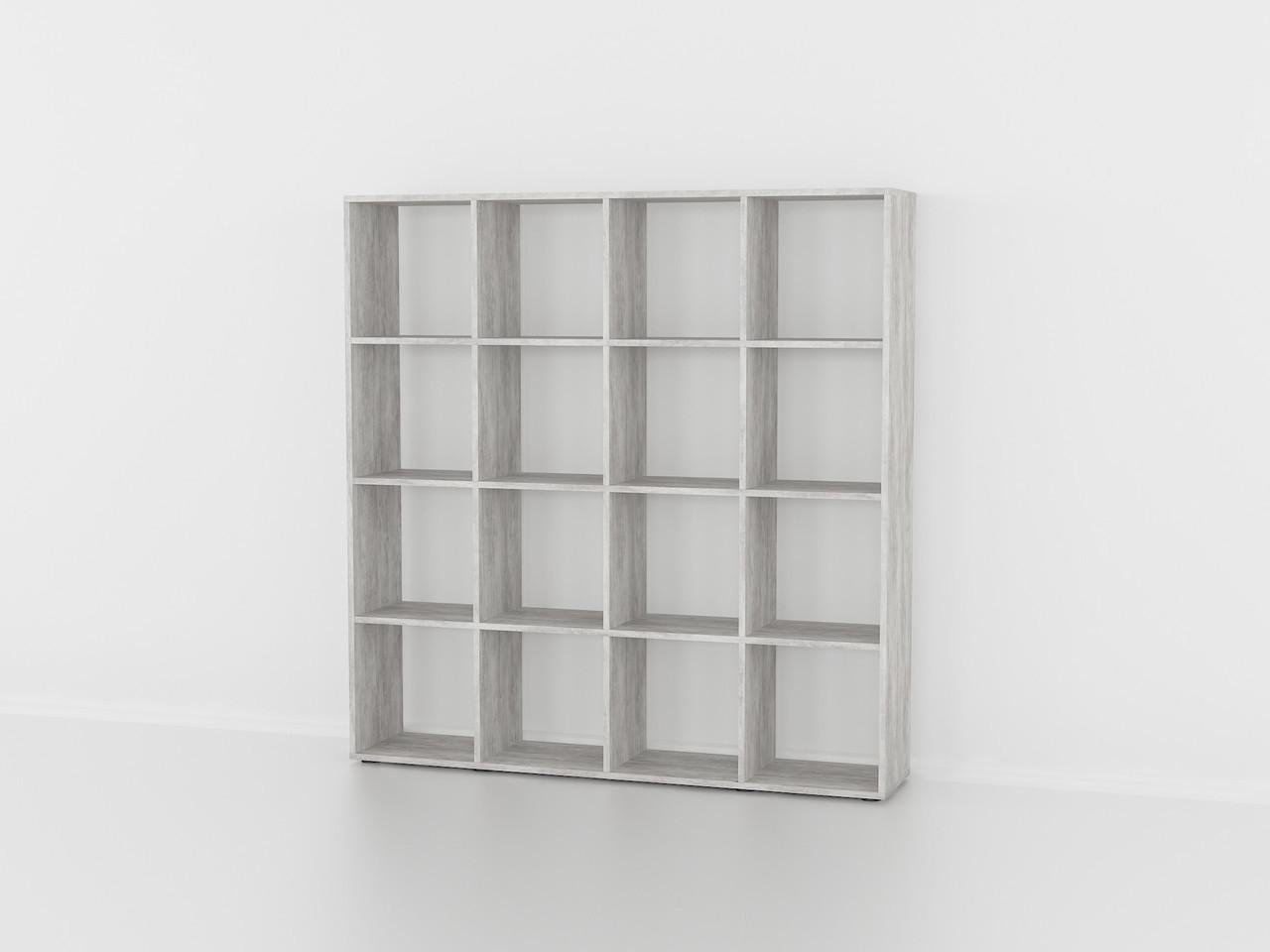 Стеллаж-перегородка для комнаты Moreli Forte Id-2700/11 1424x1430x290 мм Бетон (id27-0000-11-beton)