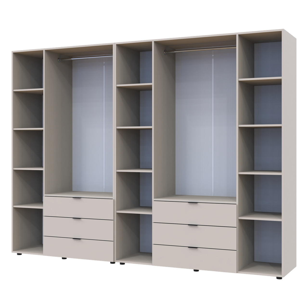 Шкаф для одежды Doros Гелар 2 шт. 271,2х49,5х203,4 см Кашемир - фото 2