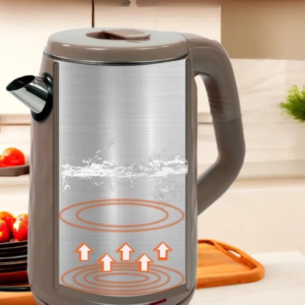 Електрочайник Hoffmans Electronics HM-2542 2000W 2,5 л Бежевий (120.1873) - фото 10