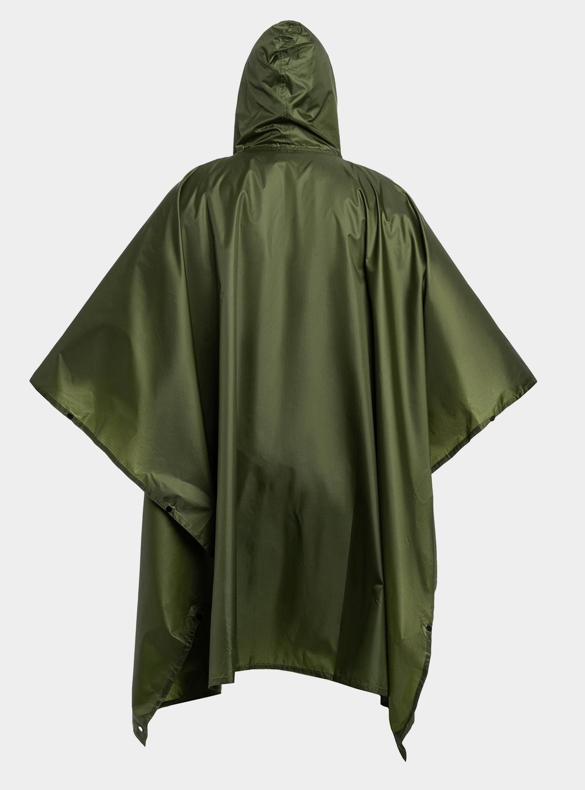 Дощовик пончо з чохлом OnePro та теплий флісовий бафф Хакі (73838) - фото 11 Дощовик пончо з чохлом OnePro та теплий флісовий бафф Хакі (73838) - фото 11