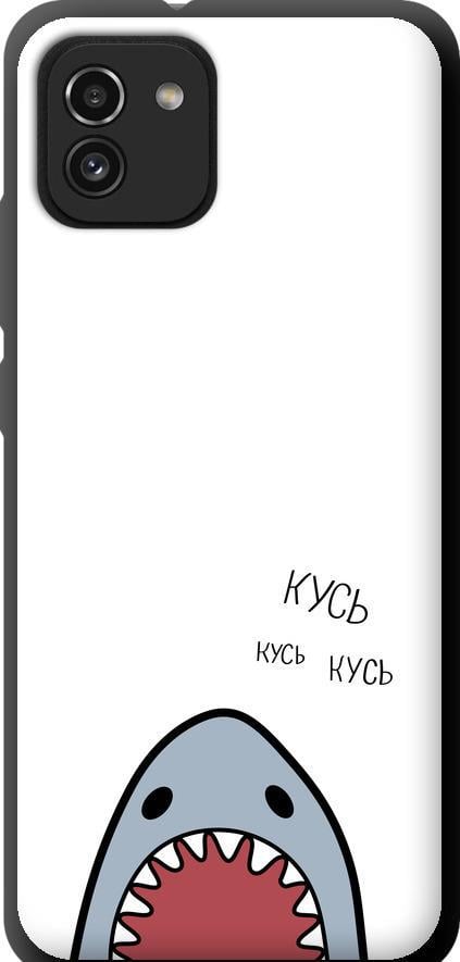 Чехол на Samsung Galaxy A03 A035F Акула (4870b-2499-42517)
