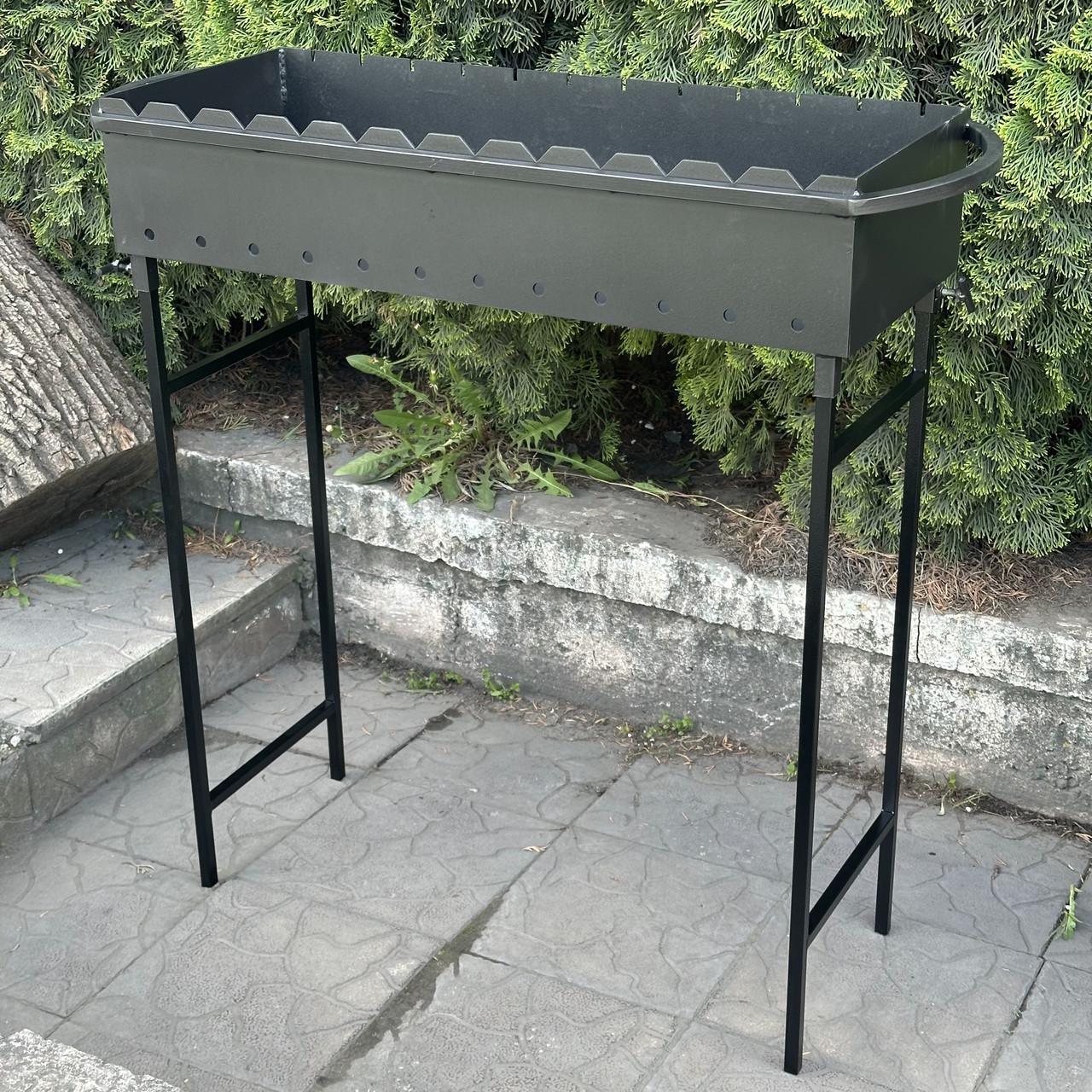 Мангал розбірний Гектор зі знімними ніжками на 12 шампурів 3 мм (MN12-3) - фото 5