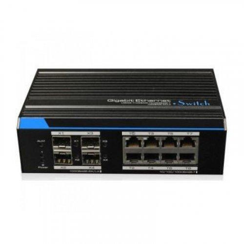 PoE керований комутатор UTEPO UTP7308GE-POE (8xPOE, 4xSFP) - фото 2