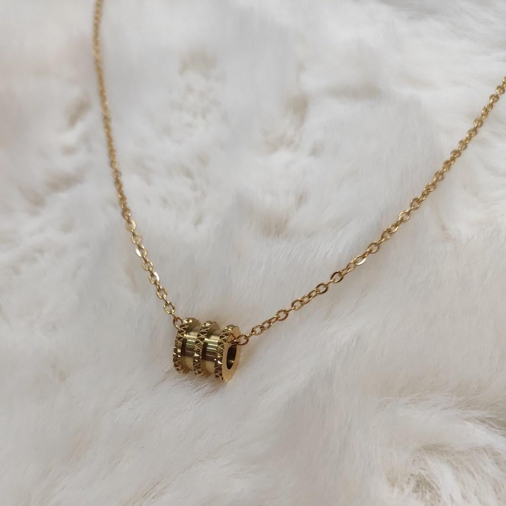 Подвеска женская с позолотой из нержавеющей медицинской стали (PSw-043)