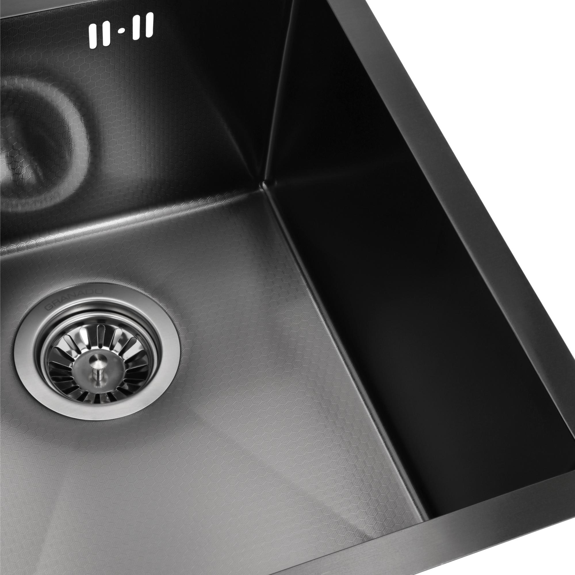 Мийка для кухні Granado Pravia S201 Black Honeycomb - фото 3 Мийка для кухні Granado Pravia S201 Black Honeycomb - фото 3