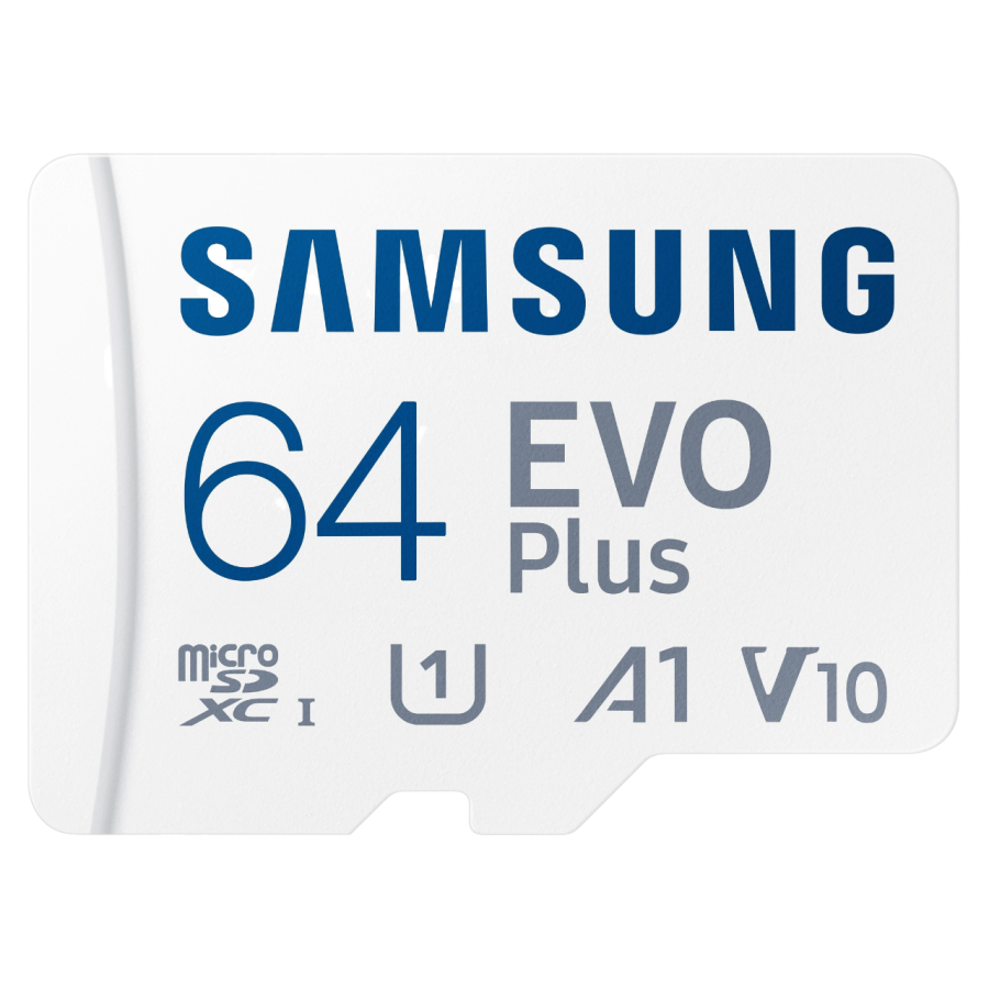 Карта памяти Samsung EVO Plus microSDXC 64GB UHS-I с SD адаптером