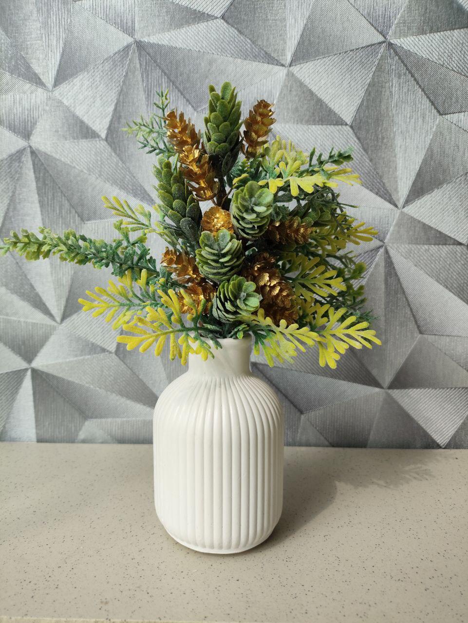 Ваза гипсовая ручной работы Белый (2635534312)