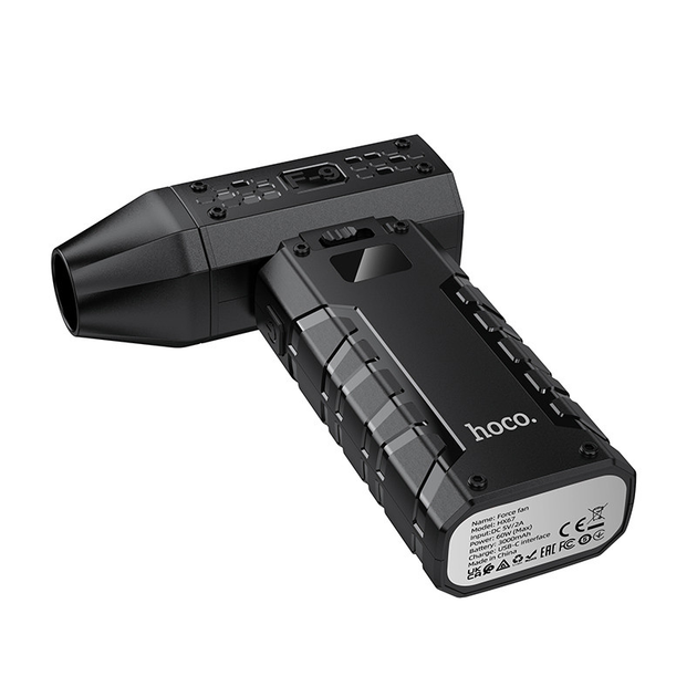 Турбовентилятор портативний Hoco HX67 Force fan Black (HX67) - фото 3 Турбовентилятор портативний Hoco HX67 Force fan Black (HX67) - фото 3