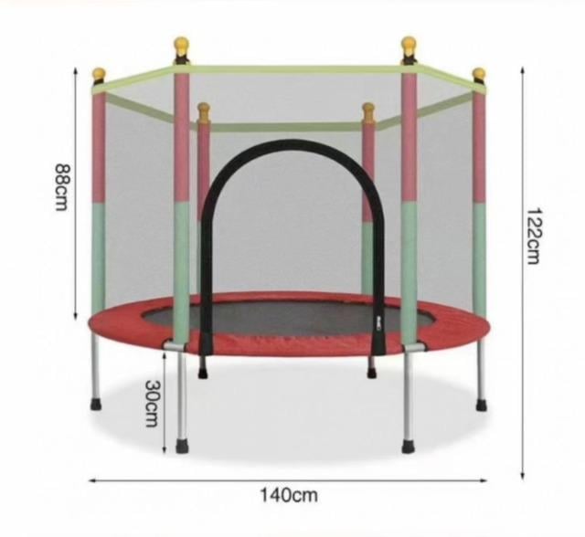 Батут-манеж детский Atleto с сеткой 140 см Синий (KRB01) - фото 6 Батут-манеж детский Atleto с сеткой 140 см Синий (KRB01) - фото 6