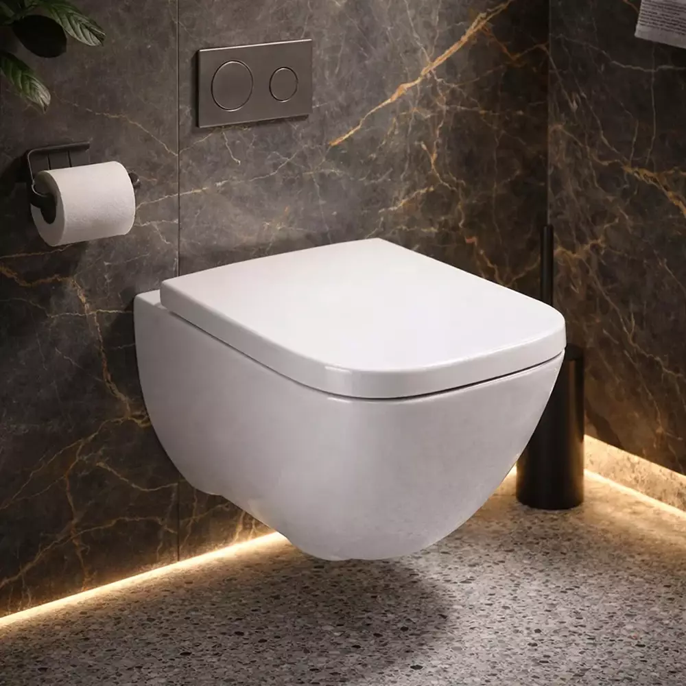 Унитаз подвесной Geberit Modo 502.827.00.1 безобедочный с сиденьем Soft Close (35157878)