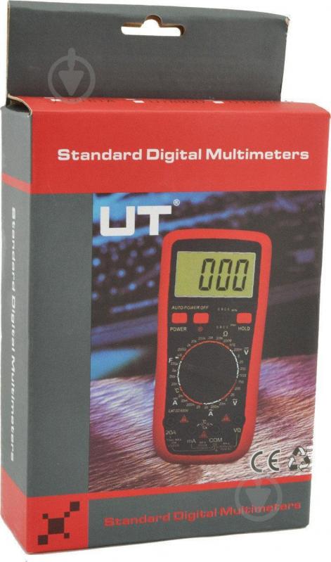 Мультиметр цифровой тестер UT61A Red (009898) - фото 7