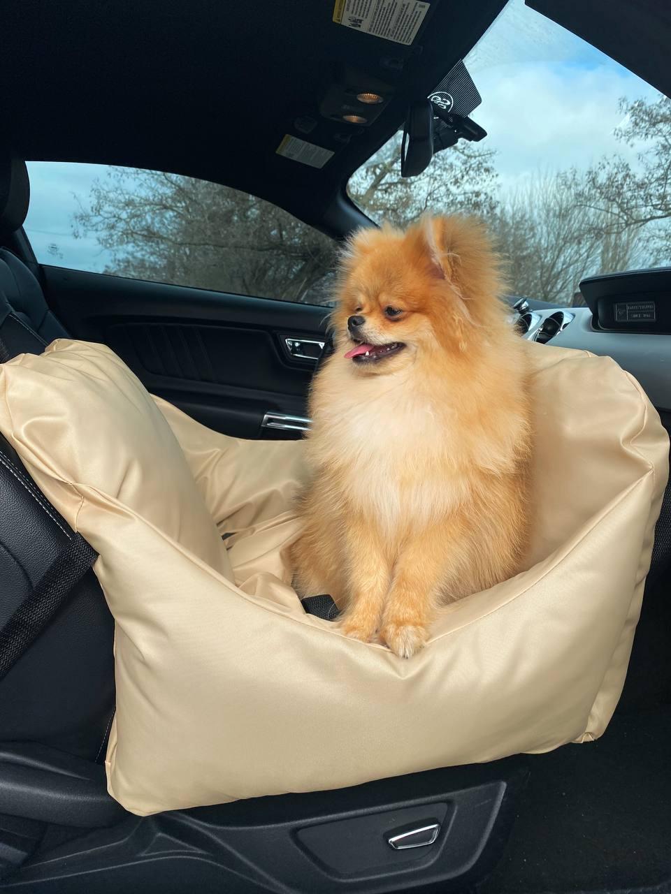 Автокресло-гамак Incor переноска для собак и кошек 40х52х52 см Бежевый (И-157) - фото 6 Автокресло-гамак Incor переноска для собак и кошек 40х52х52 см Бежевый (И-157) - фото 6