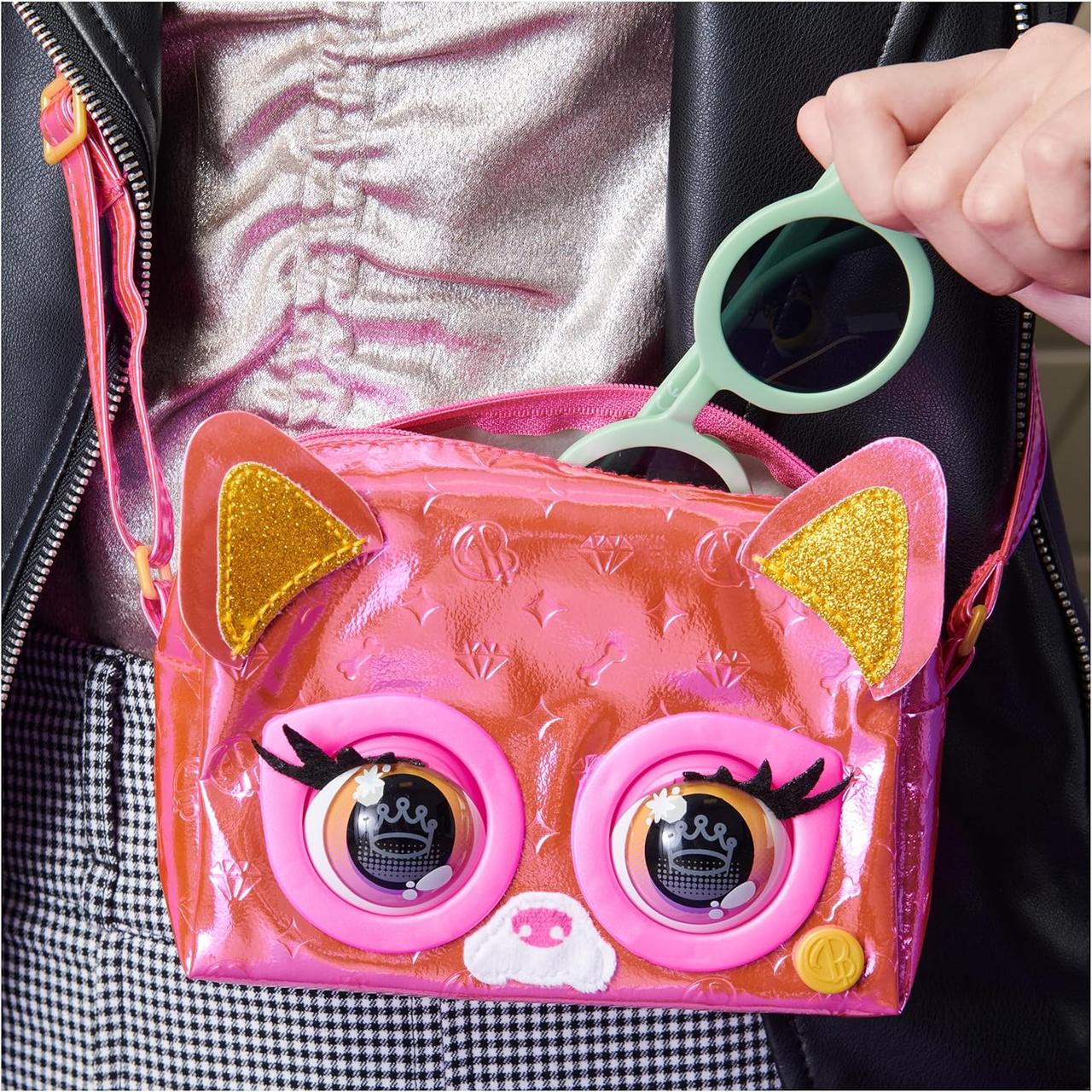 Інтерактивна сумочка Purse Pets Metallic Mood Flashy Frenchie Металевий настрій (2217374264) - фото 6