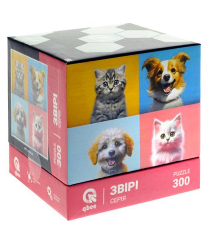 Пазлы qbee Пара собак и котят 300 эл. (QB500-007) Пазлы qbee Пара собак и котят 300 эл. (QB500-007)