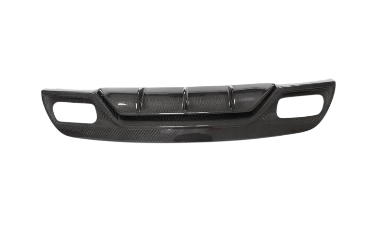 Диффузер заднего бампера DDCarbon V2 AMG-Line/A45 AMG HB для Mercedes A-сlass W176 2012-2018 гг. натуральный карбон (148012)
