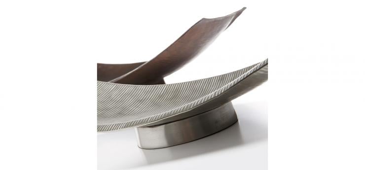 Набор La Forma DALHIA из 2х блюд металл серебро/медь (AA0186N00) - фото 2