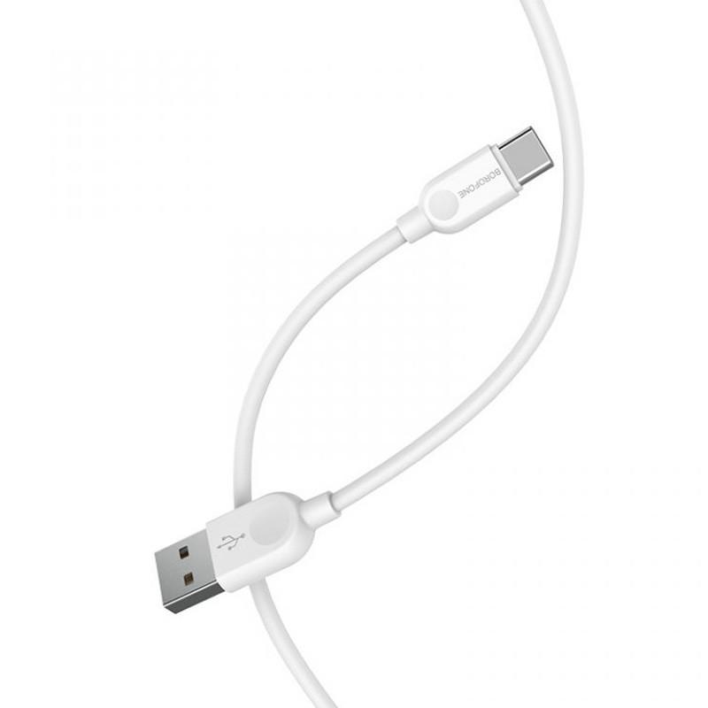 Кабель дата Borofone BX14 USB Type-C 2 м White (00000060120_1) - фото 3 Кабель дата Borofone BX14 USB Type-C 2 м White (00000060120_1) - фото 3