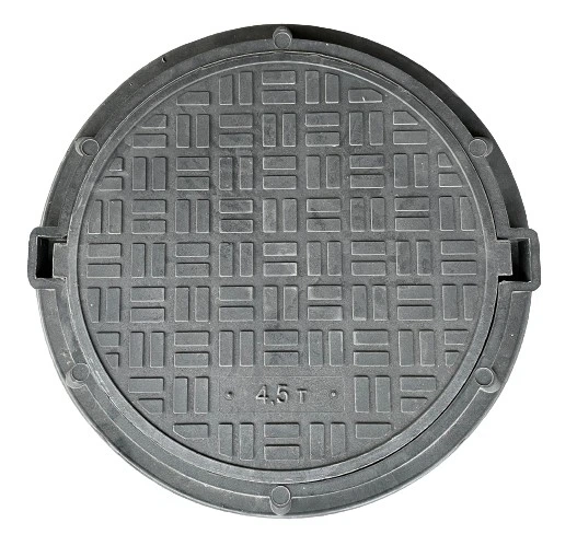 Люк садовый 4,5 т усиленный 750х600 мм 18 кг Черный