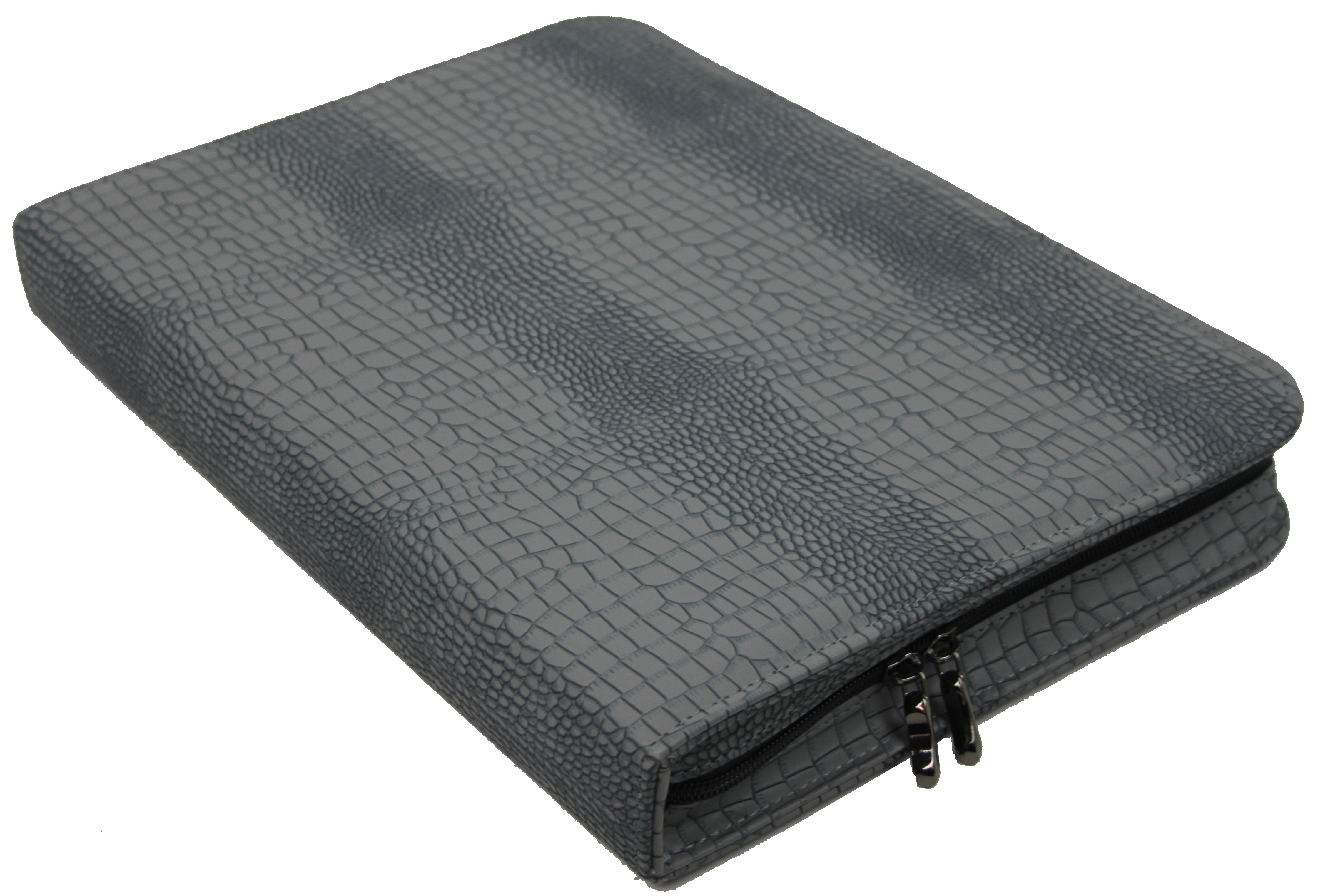 Папка деловая Portfolio из экокожи Серый (Port03N croco grey)