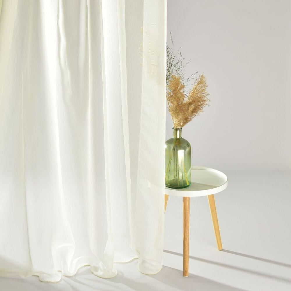 Ткань органза шелк Блеск V-1011 Молоко (18995)