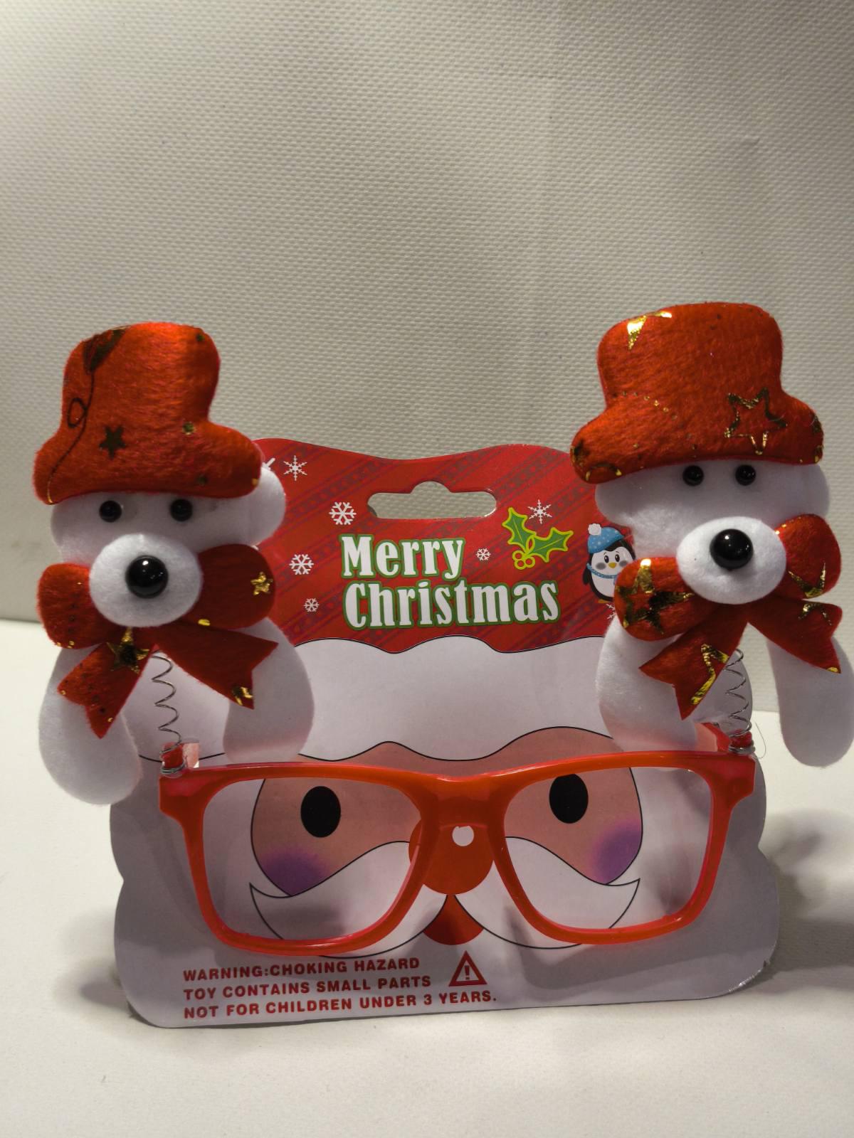 Очки карнавальные Новогодние Мишки без стекла универсальные (29674742) - фото 3 Очки карнавальные Новогодние Мишки без стекла универсальные (29674742) - фото 3