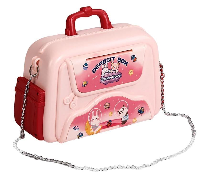 Копилка-сейф F 860 C/36 подсветка/фразы на английском/мелодии/имитация отпечатка пальца/от батареек/цепочка/в коробке (25027887)