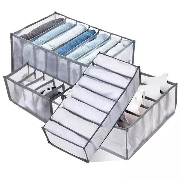 Набор органайзеров для хранения вещей Clothes storage box 4 шт. Набор органайзеров для хранения вещей Clothes storage box 4 шт.