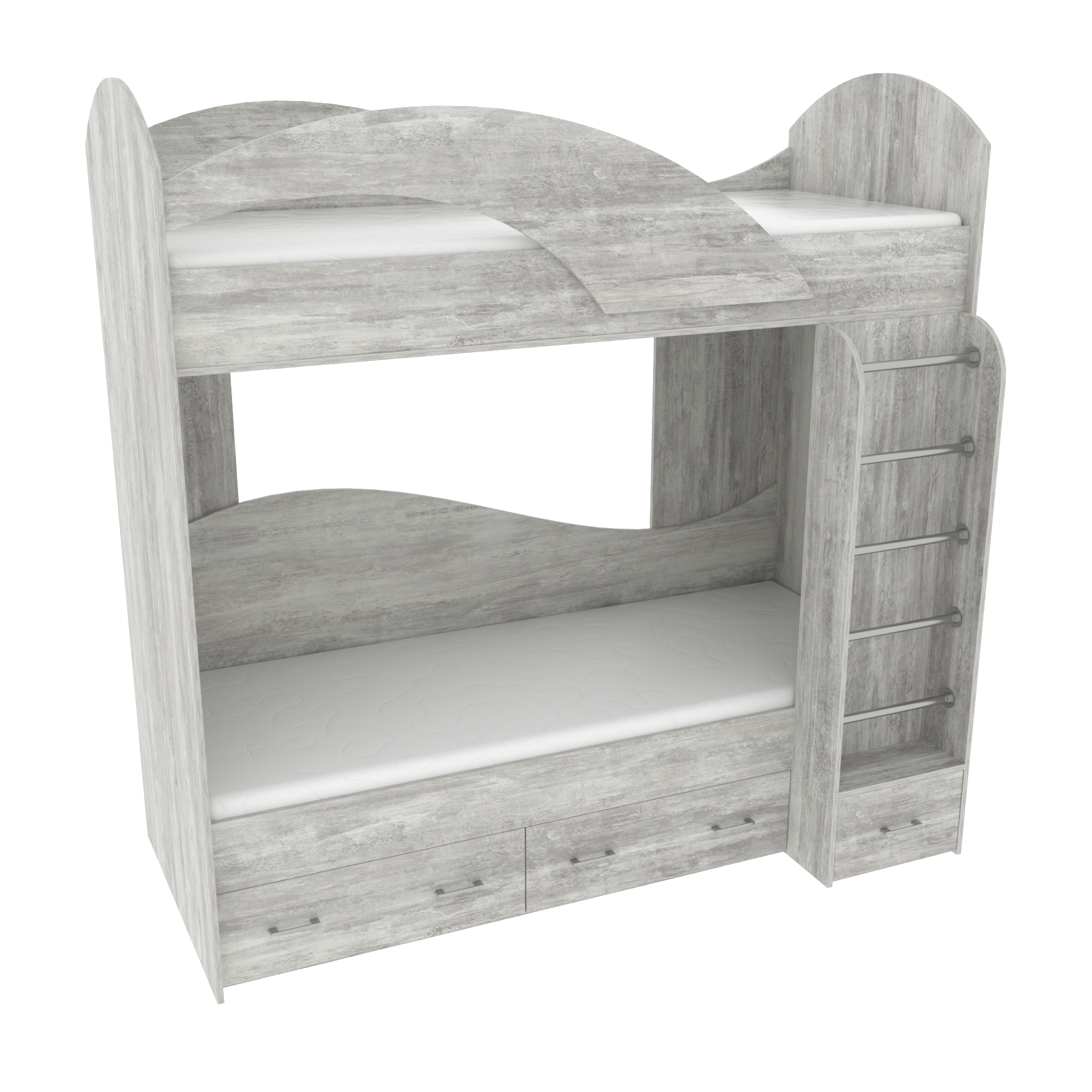 Ліжко двоповерхове дитяче 2040х1000х2000 мм Урбан Лайт (23824)