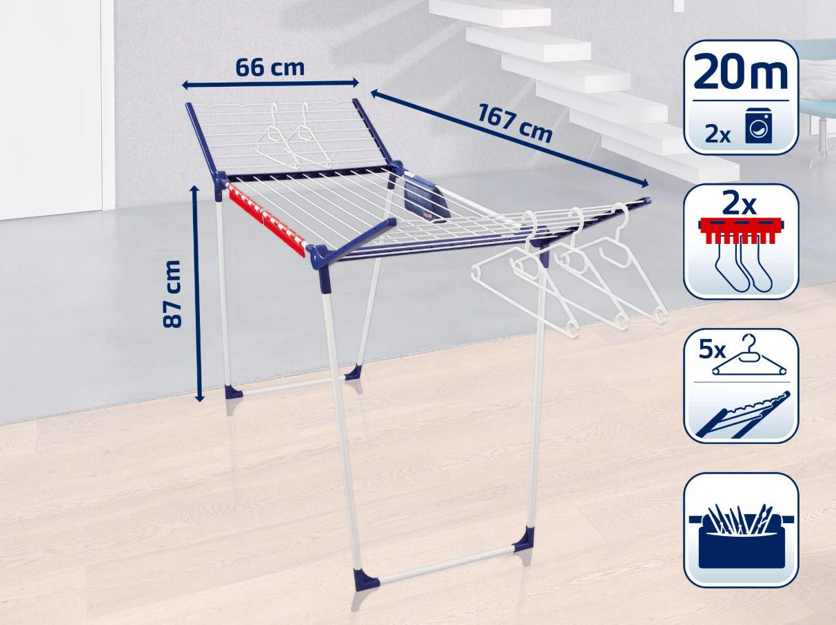 Сушарка для білизни Leifheit Pegasus 200 Solid Comfort 20 м (81516) - фото 12