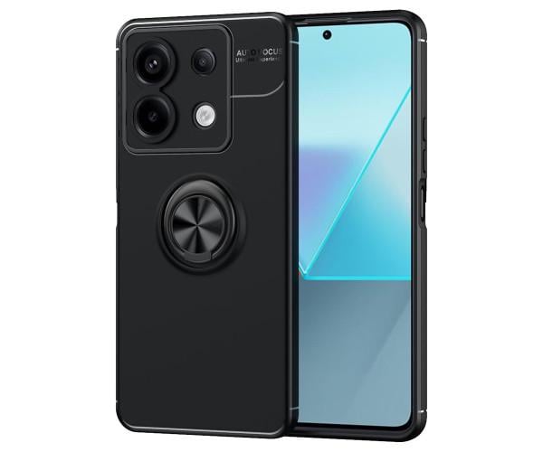 Чехол Auto Focus 360 Rotating Ring для Xiaomi Redmi Note 13 Pro 5G / Poco X6 Черный