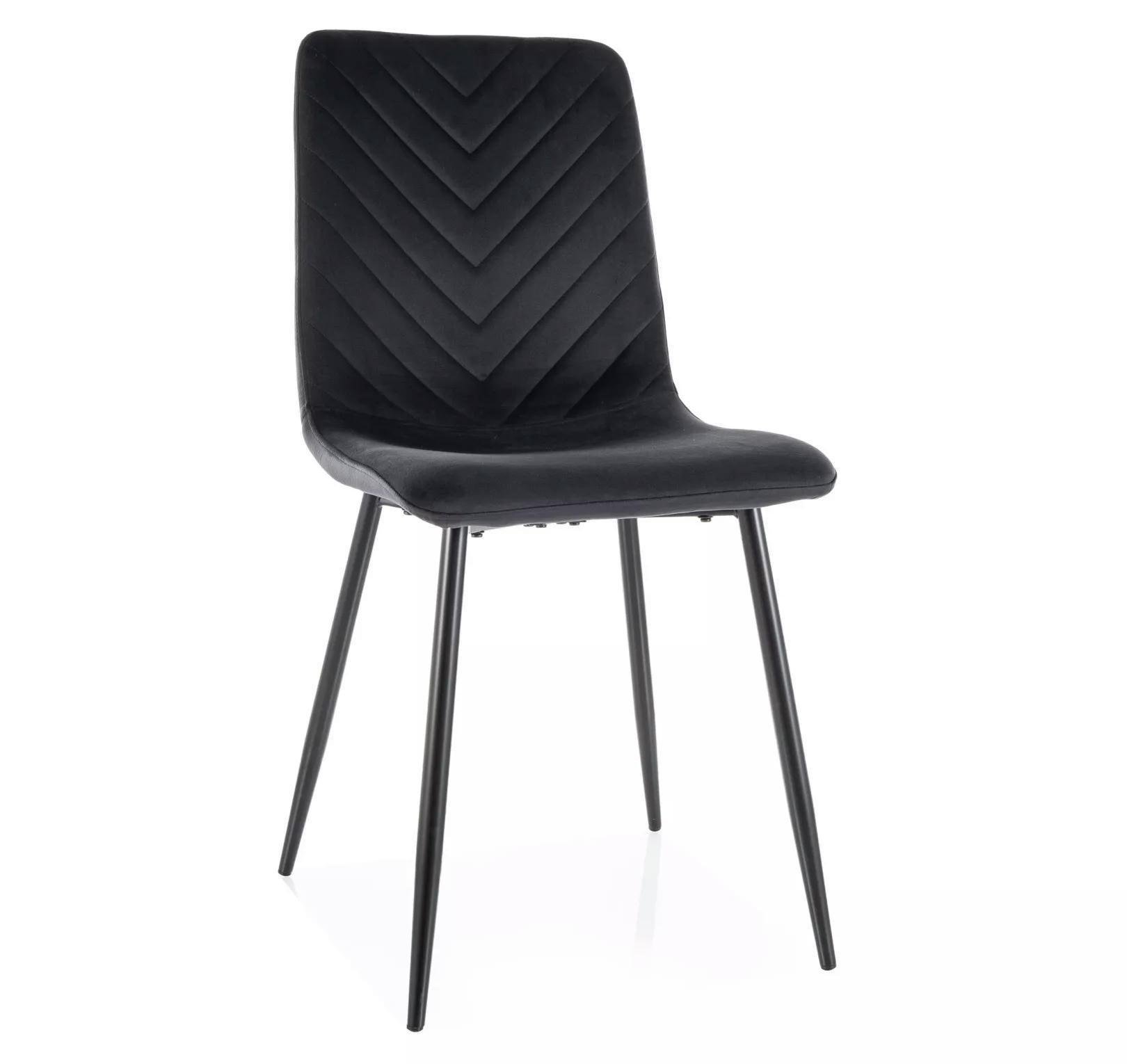 Стул кухонный Signal DAREN VELVET Черный/Черный (BL.19DARENVCC)