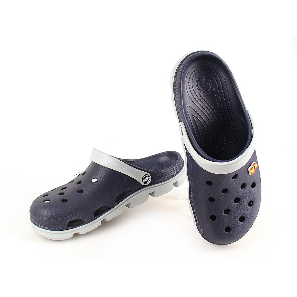 Сабо мужские р. 46 Темно-синий с серым (116110)