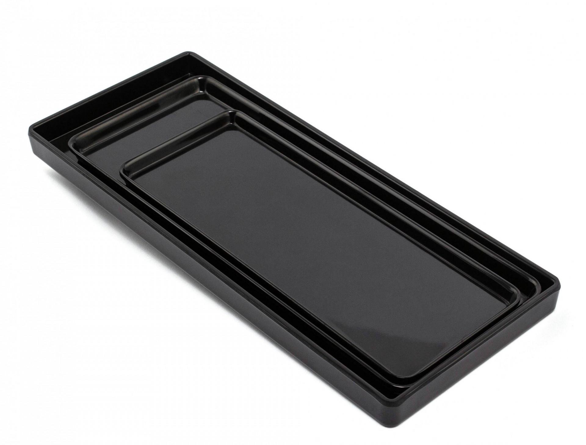 Піднос One Chef з меламіну 33,5x13,8x2 см Чорний (504518) - фото 3 Піднос One Chef з меламіну 33,5x13,8x2 см Чорний (504518) - фото 3