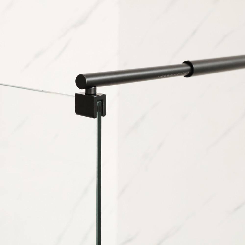 Душевая перегородка MIXXUS Premium FLAT SP02-120x200-TR Walk-In прозрачное стекло 8 мм Black (MI6857) - фото 7