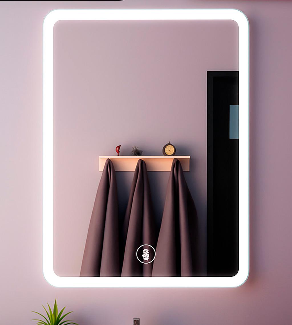 Дзеркало з LED підсвіткою BRS 70х50 см для ванної кімнати (547017003) Дзеркало з LED підсвіткою BRS 70х50 см для ванної кімнати (547017003)