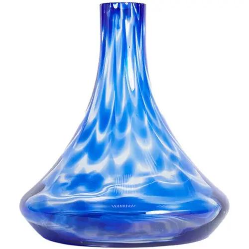 Колба для кальяна SS стекло с разводами Синий