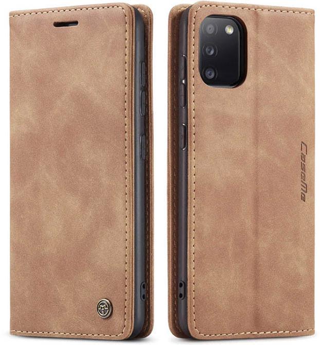 Чехол книжка с магнитом CaseMe для Samsung Galaxy A03s A037 Brown (23998-30)