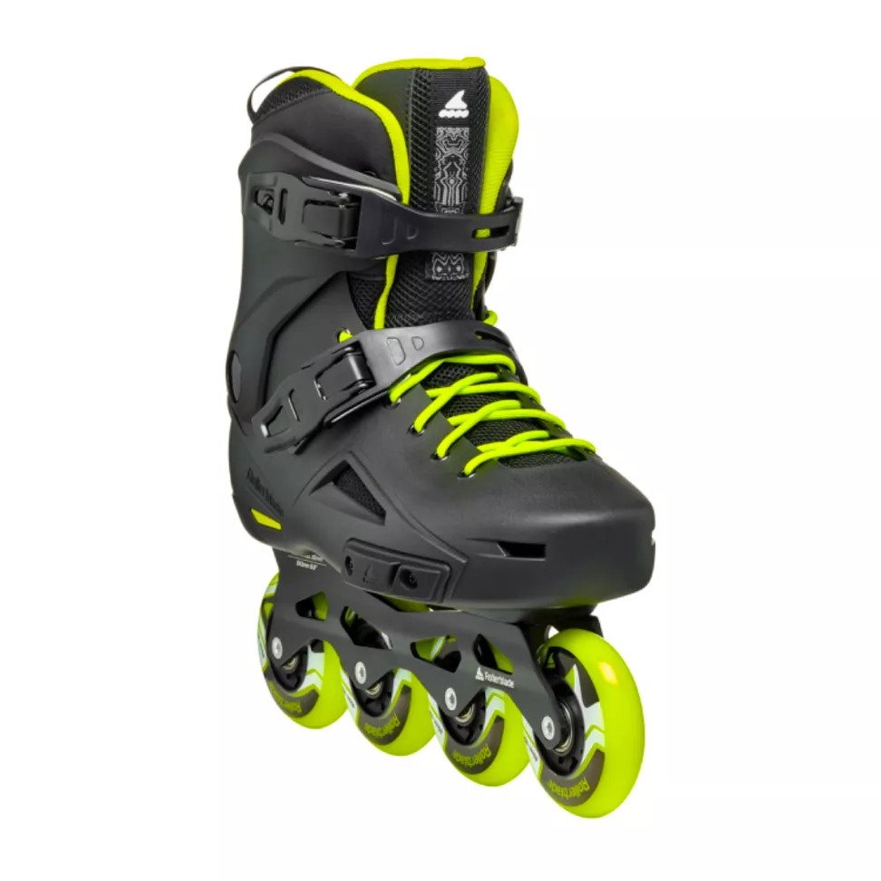 Ролики фрискейт Rollerblade LIGHTNING р. 47-47,5 Black/Lime (24430232) - фото 4