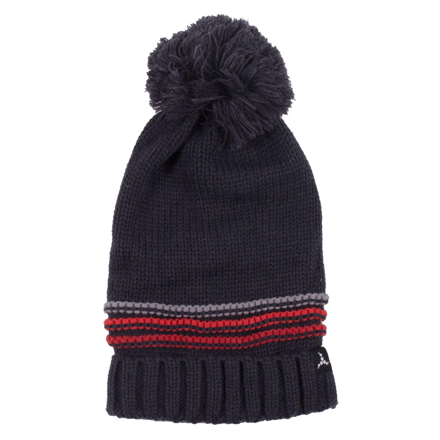 Шапка вязаная для мальчика SNO F19TU311AG зимняя 56-60 см Серо-красный (F19TU311AG-Graysteel-o/s)
