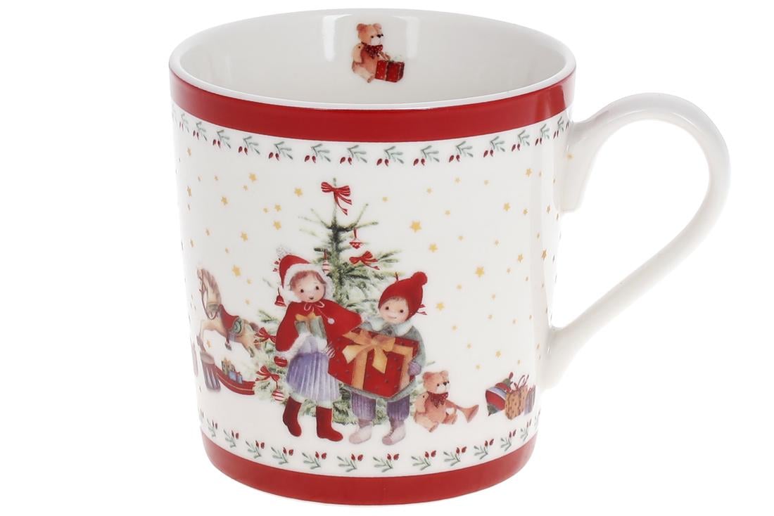 Чашка фарфоровая BonaDi Дети у елки 350 мл (838-332)
