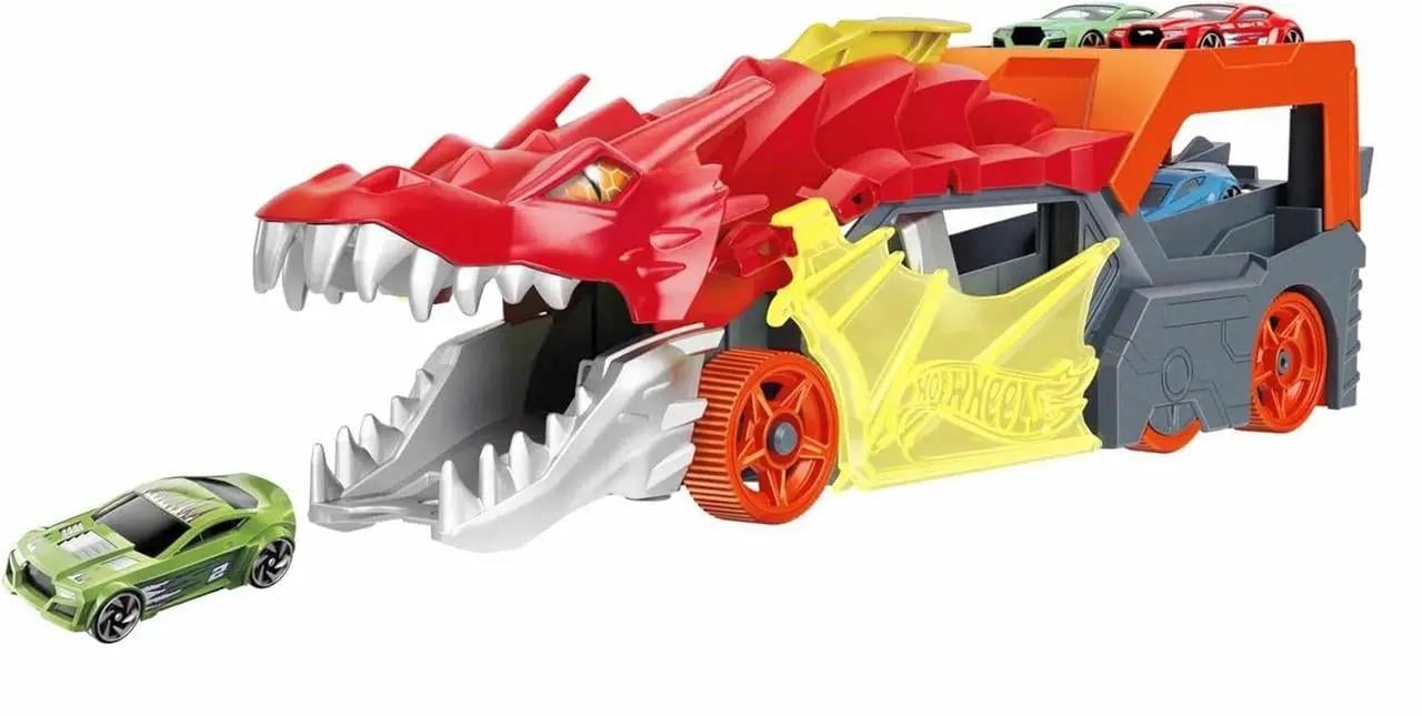 Игровой набор Хот Вилс Транспортер Дракон Hot Wheels Dragon Launch Transporter GTK42 Игровой набор Хот Вилс Транспортер Дракон Hot Wheels Dragon Launch Transporter GTK42