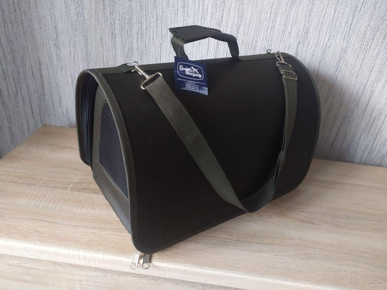 Сумка-переноска тунель р. 3 40,5х26х30,5 см Хакі - фото 1 Сумка-переноска тунель р. 3 40,5х26х30,5 см Хакі - фото 1