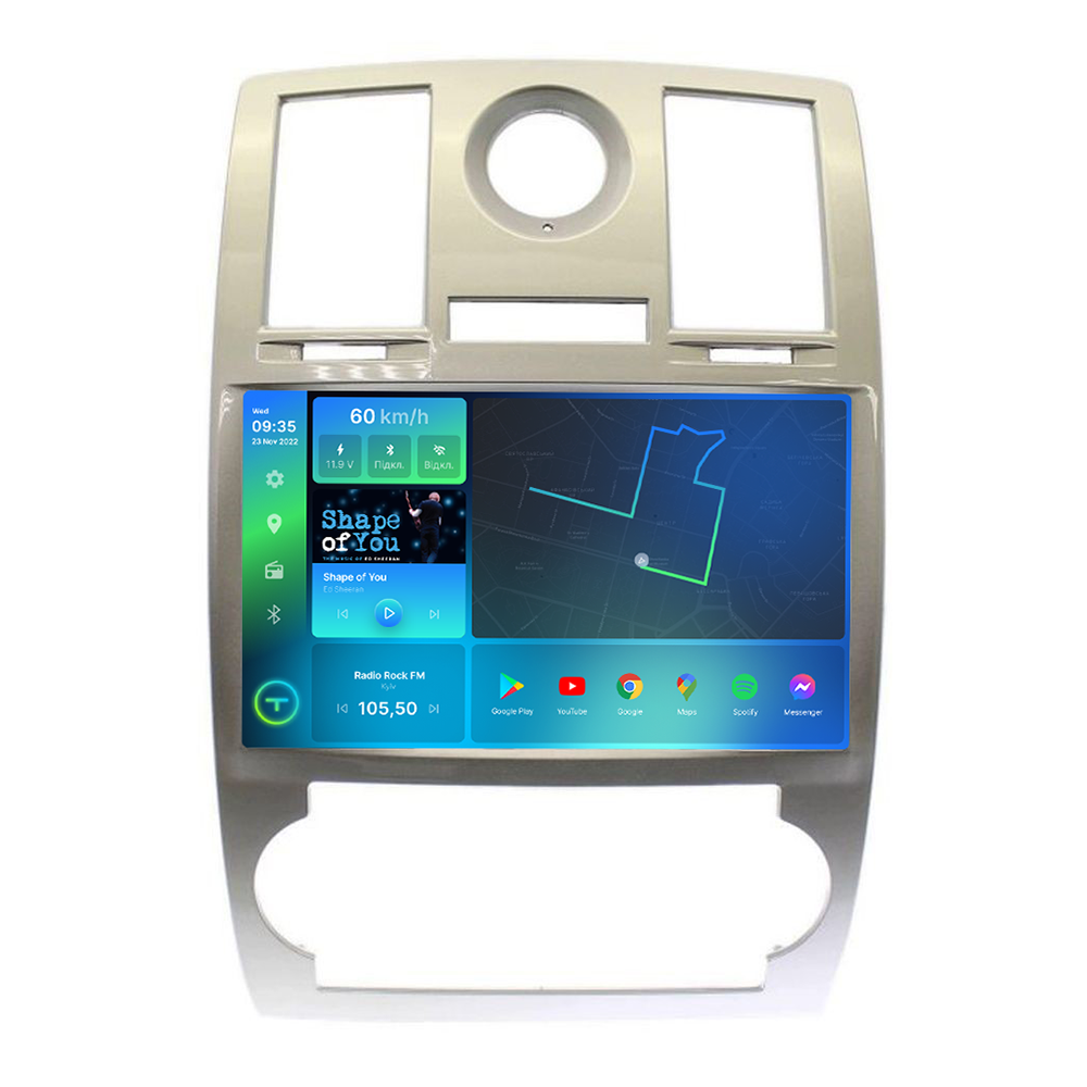 Магнитола штатная Torssen 2K Chrysler 300C 04-14 FL9 4+64Gb 4G Carplay DSP (202305565)