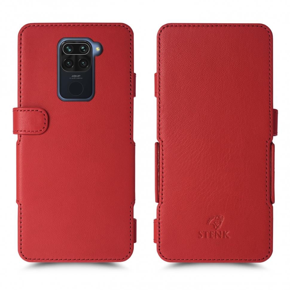 Чехол книжка Stenk Prime для Xiaomi Redmi Note 9 Красный (66645)
